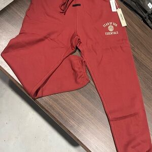 Fear of God Essentials Maroon Sweatpants